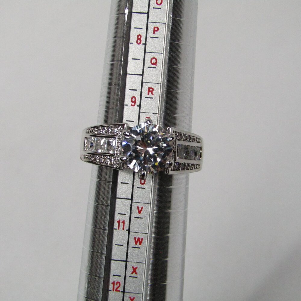 New | Cubic Zirconia | Stainless Steel | Ring | Women's | Size 10